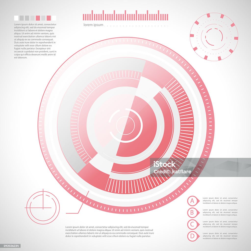 Futuristic User Interface Design Elements Stock Illustration - Download ...