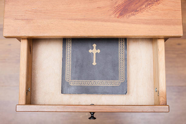 istock Bible book in open drawer 592026874