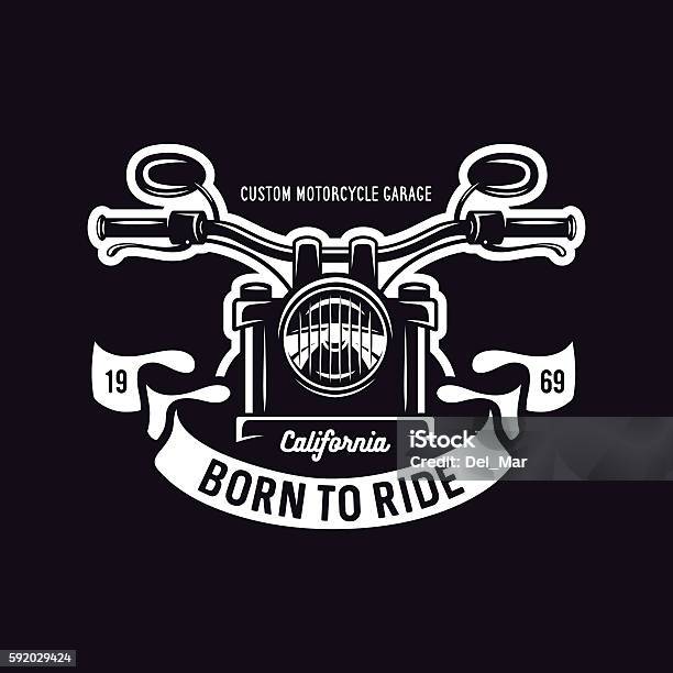 Vintage Motorcycle Tshirt Graphics Vector Illustration Stock Illustration - Download Image Now