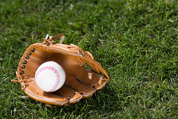 istock baseball glove and ball 592030594