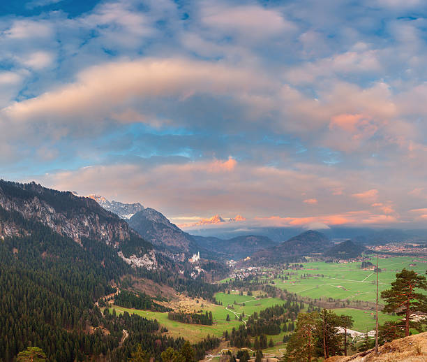 istock Beautiful colorful panoramic landscape with alpine mountains 592031692