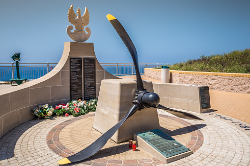 Gibraltar-16 de mayo de 2015:monumento al general polaco Sikorski, photo