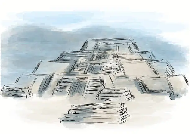 Vector illustration of teotihuacan