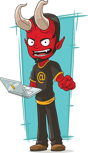 Devil Computer Oc 110+ Laptop Hell Stock Photos, Pictures & Royalty-Free Images - iStock