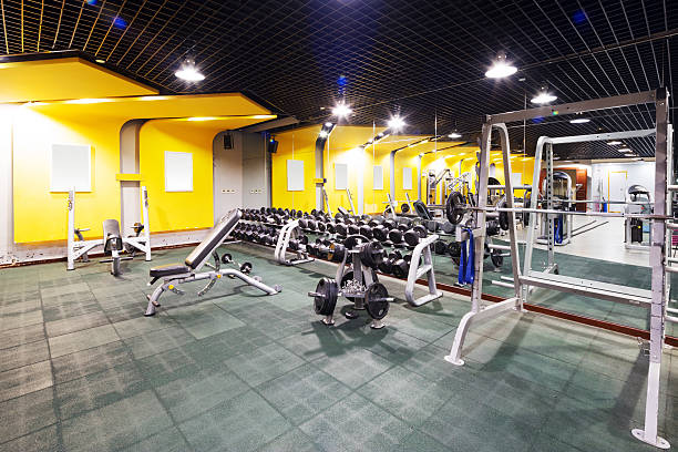 istock interior of modern gym 592372790