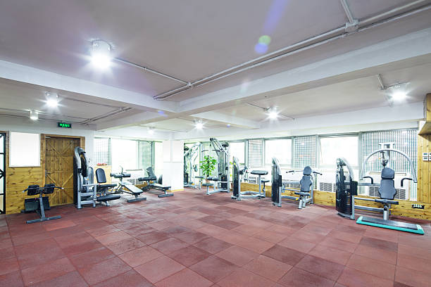istock interior of modern gym 592372878