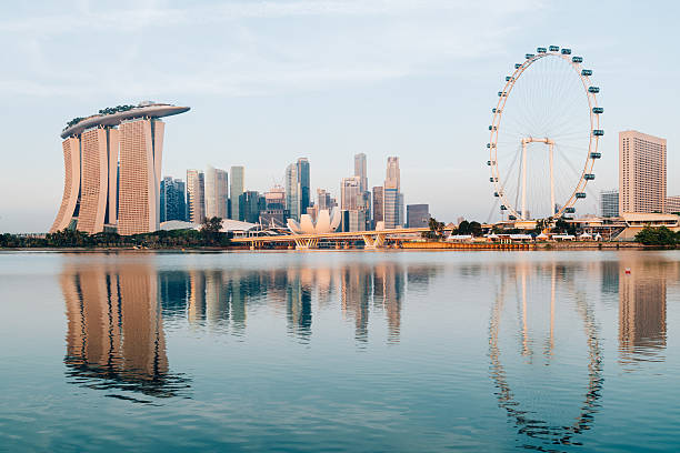 Singapore Skyline. - fotografia de stock