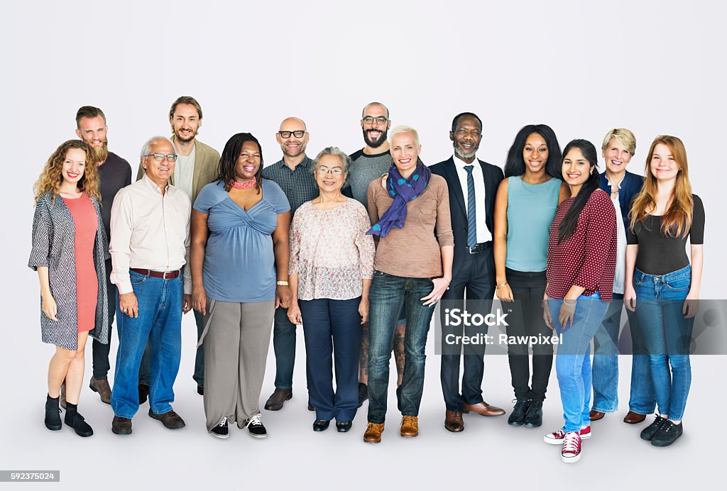 Diverse Group of People Community Togetherness Concept Multiracial Group Stock Photo