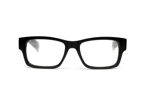 Gafas de ojos negro photo