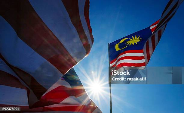Malaysia Flag Stock Photo - Download Image Now - Malaysia, Hari Merdeka, Day