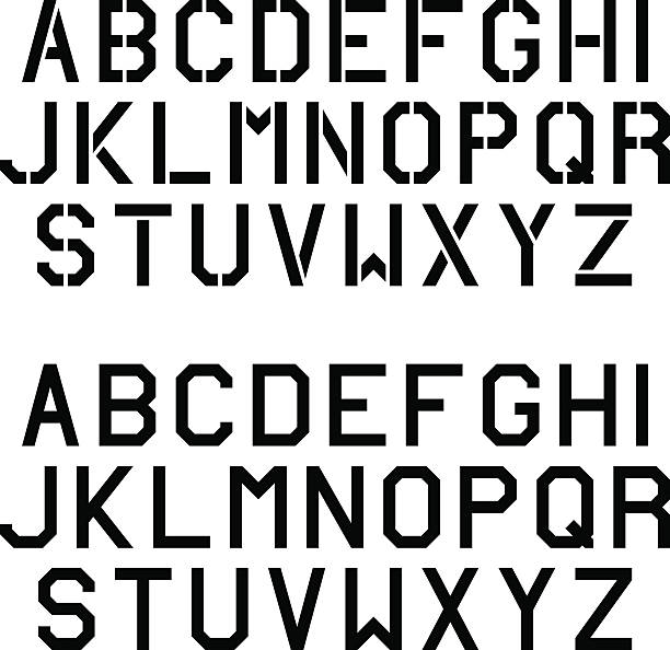 150+ Angular Alphabet Stock Illustrations, Royalty-Free Vector Graphics ...