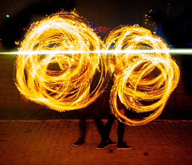 istock Fire traces of the show 592386748