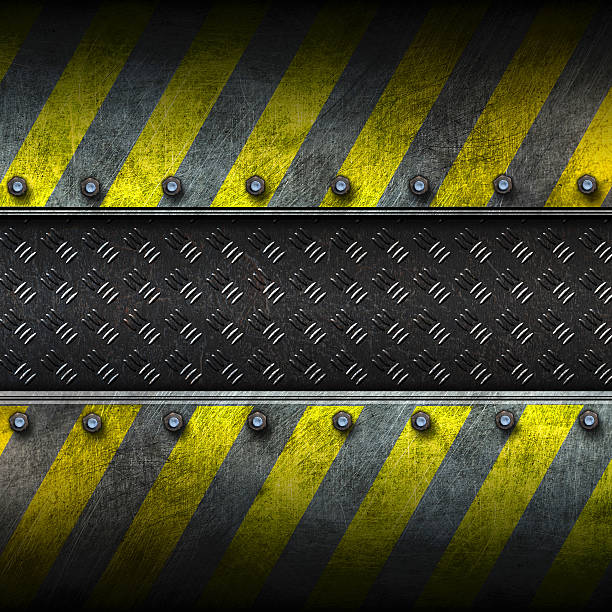 istock grunge metal and diamond plate. 3d illustration. 592387818