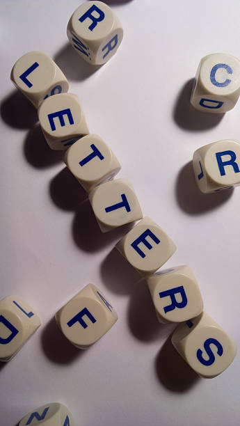 istock Letter Blocks Spell The Word LETTERS - Vertical 592388308