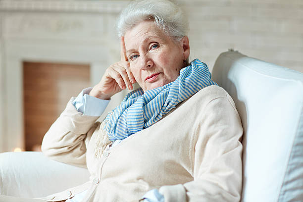 istock Senior Woman Relaxing 592390256