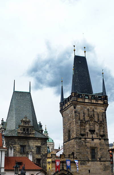 istock Tower of Charles Bridge in Prague 592393950