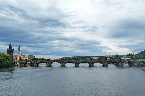 istock Charles Bridge and the Powder Tower in Prague 592394556