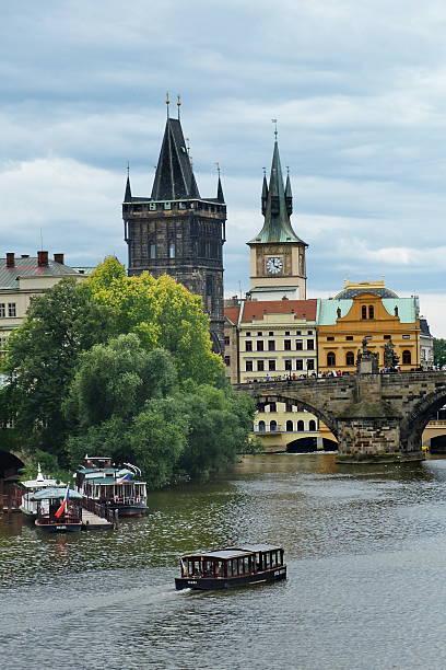 istock Charles Bridge and the Powder Tower in Prague 592394586