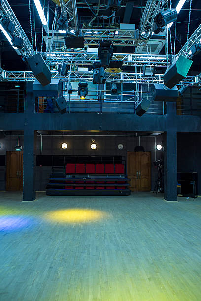 istock Small Hall of chamber theater scene 592395554