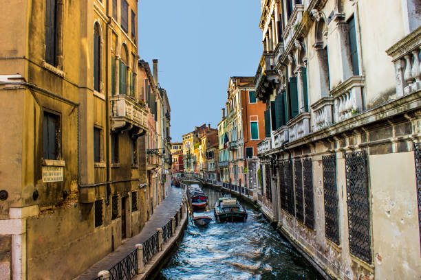 istock Venice with boats in day time 592395568