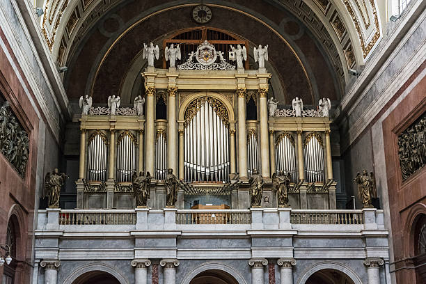 istock Big organ in Esztergom basilica 592399620