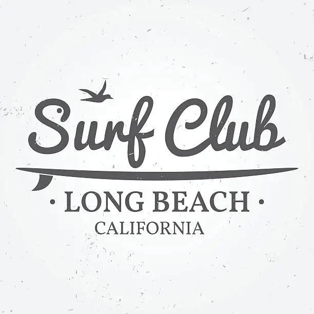 Vector illustration of Surfing concept for shirt or logo, print, stamp.