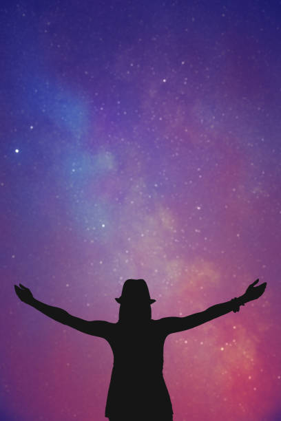 istock Girl watching the stars. 592403428