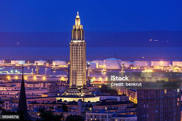 Panorama Of Le Havre Stock Photo - Download Image Now - Le Havre, France, Church