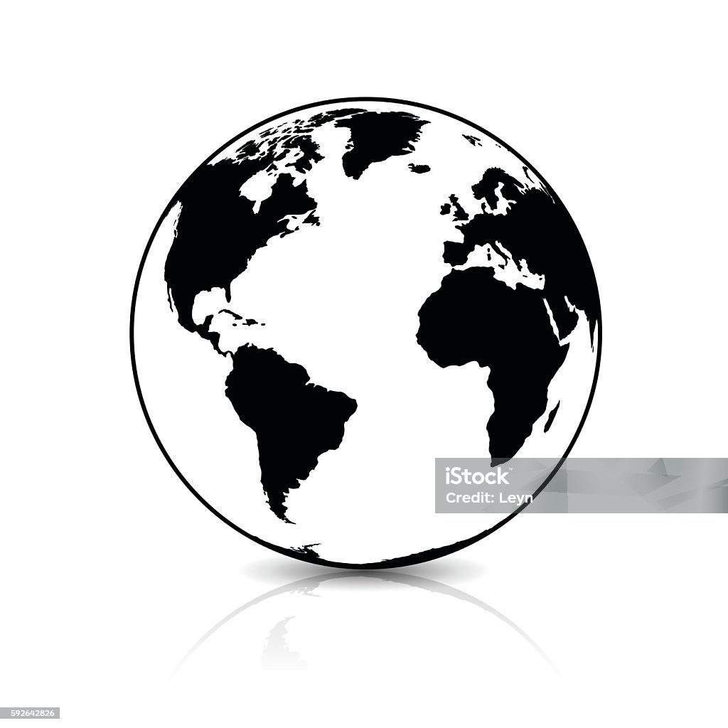 Planet Earth, Globe Icon Symbol Planet Earth, Globe Icon Symbol. Vector, EPS10 Globe - Navigational Equipment stock vector