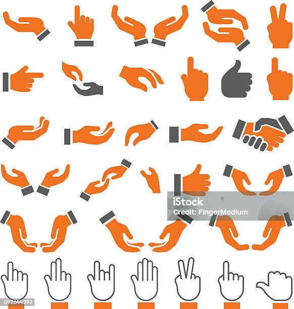 Hand Collecting Vector Human Hand Collection Stock Illustration - Download Image Now ...