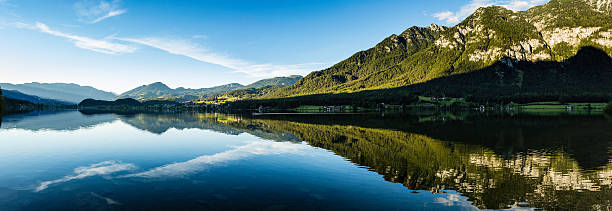istock panoramic view of mountain lake 592648952