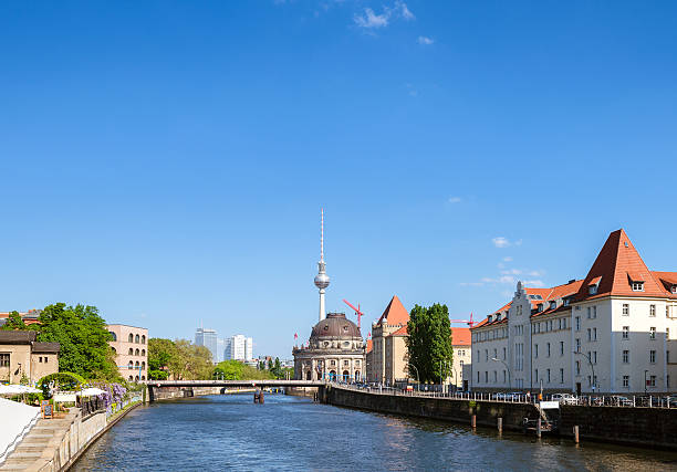 istock River spree in Berlin with Museum island and Fernsehturm 592649496