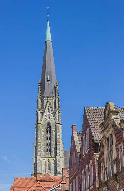 Tower of the St. Ludgerus church in Billerbeck, Germany