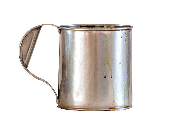 istock Aluminium bucket isolated on white background. 592652174