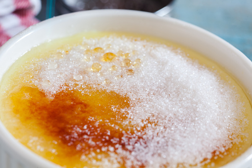 Creme Brulee With Sugar On Top
