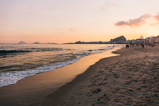 istock Copacabana Beach at sunset, Rio de Janeiro 592652898