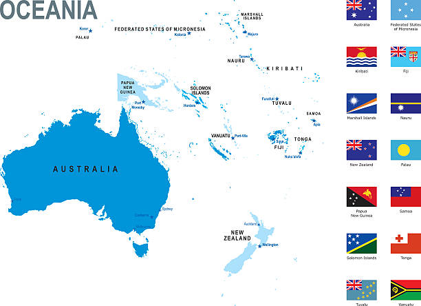 oceania  - pazifikinseln stock-grafiken, -clipart, -cartoons und -symbole