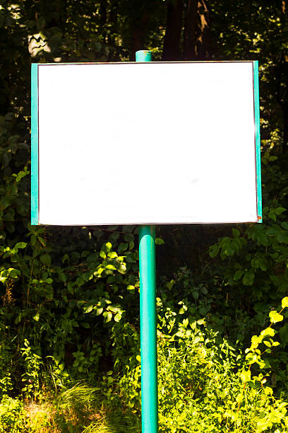 istock Old iron shield for advertising or announcements. Horizontal mock-up 592660362