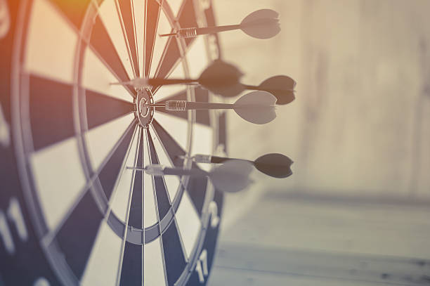 istock dartboard arrow  business success concept 592660578