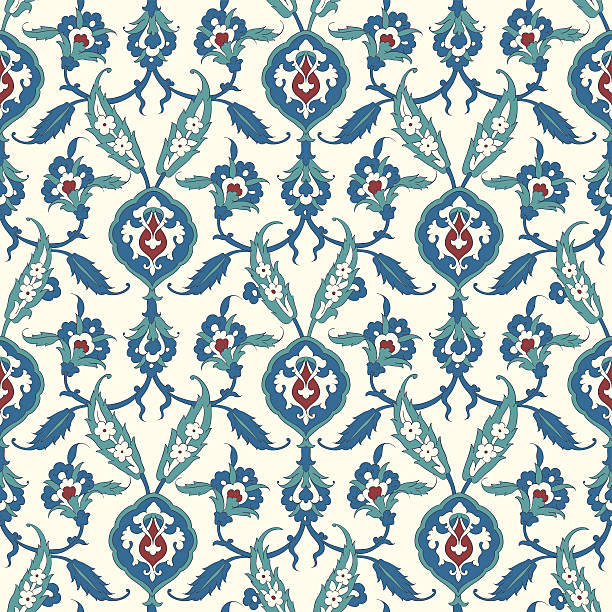 istock Traditional  Arabic ornament seamless for your design. Desktop wallpaper. Iznik. 592660628