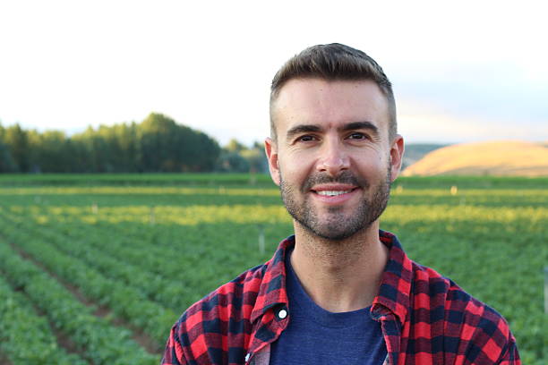 istock Smiley caucasian thirty years old farmer 592663206