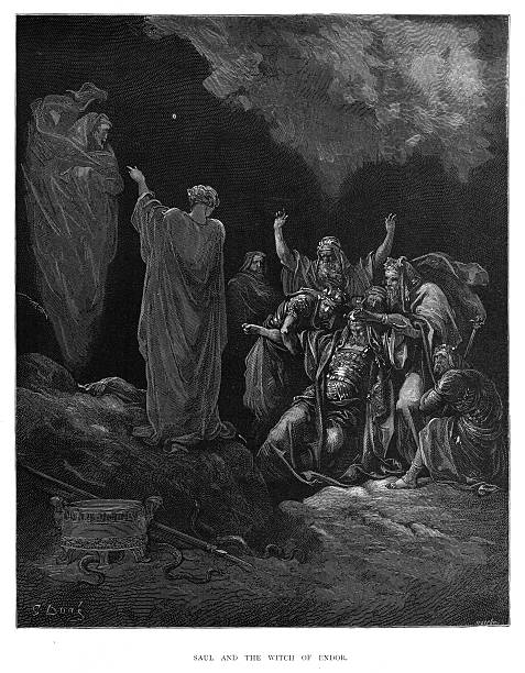 istock Saul and the witch of Endor 1870 592664804