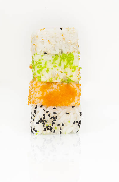 Variety of california rolls