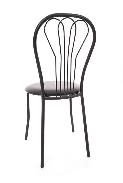 istock Black metal chair 592668436