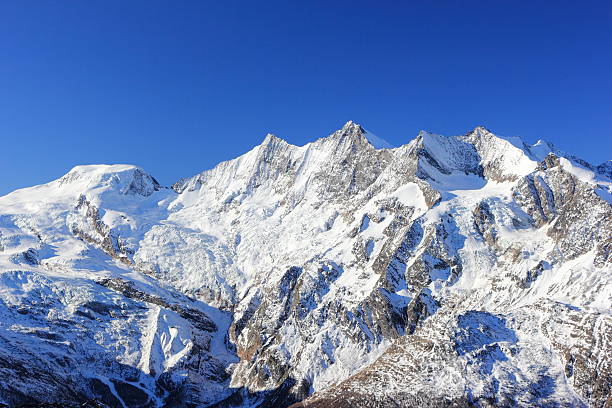 istock Hohsaas mountain, 3,142 m. The Alps, Switzerland. 592669116