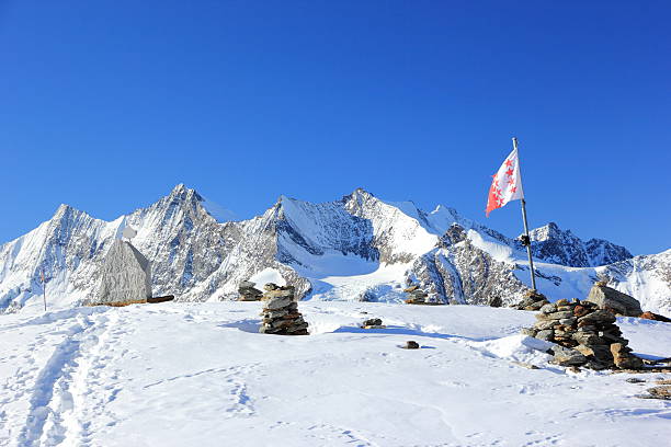 istock Hohsaas mountain, 3,142 m. The Alps, Switzerland. 592669936