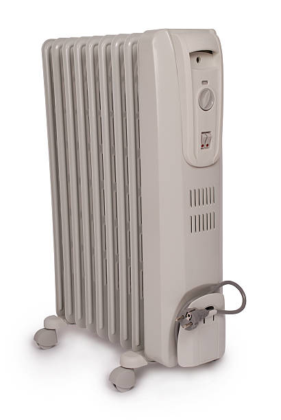 istock Electric oil heater (Clipping path) 592677750