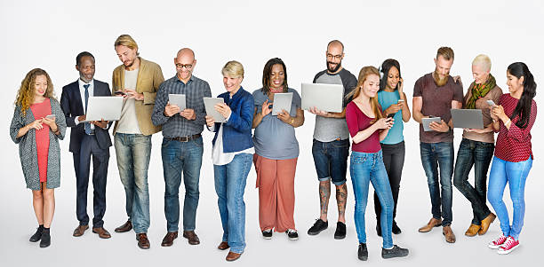 istock Diverse Group of People Community Togetherness Technology Concep 592685720