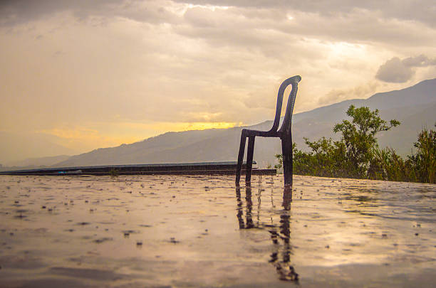 Dilapidated chairs  Film photography