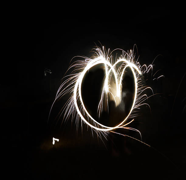 istock Fire to the heart in the fireworks 592687536